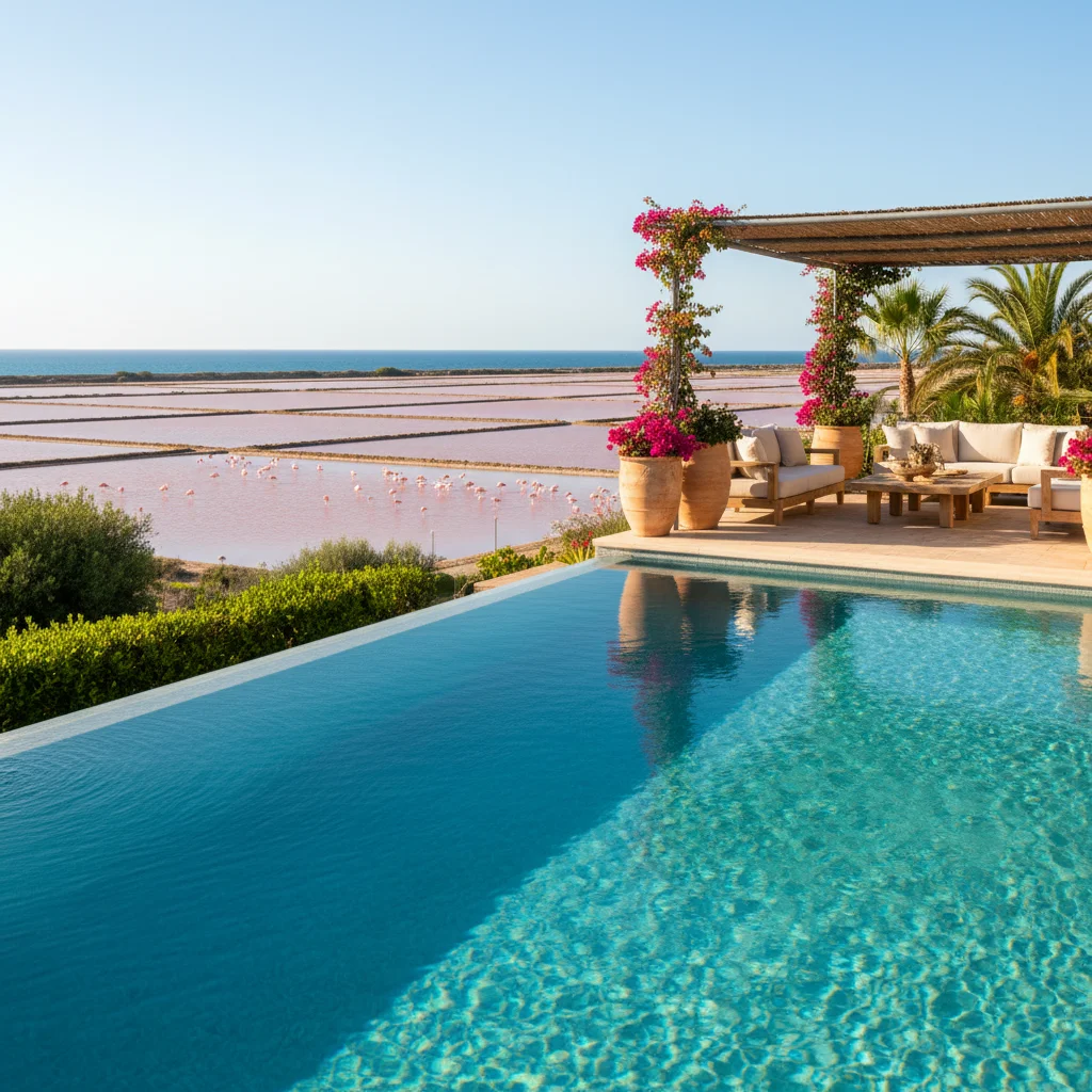 Instalación de piscinas en una terraza mediterránea en Santa Pola, Alicante